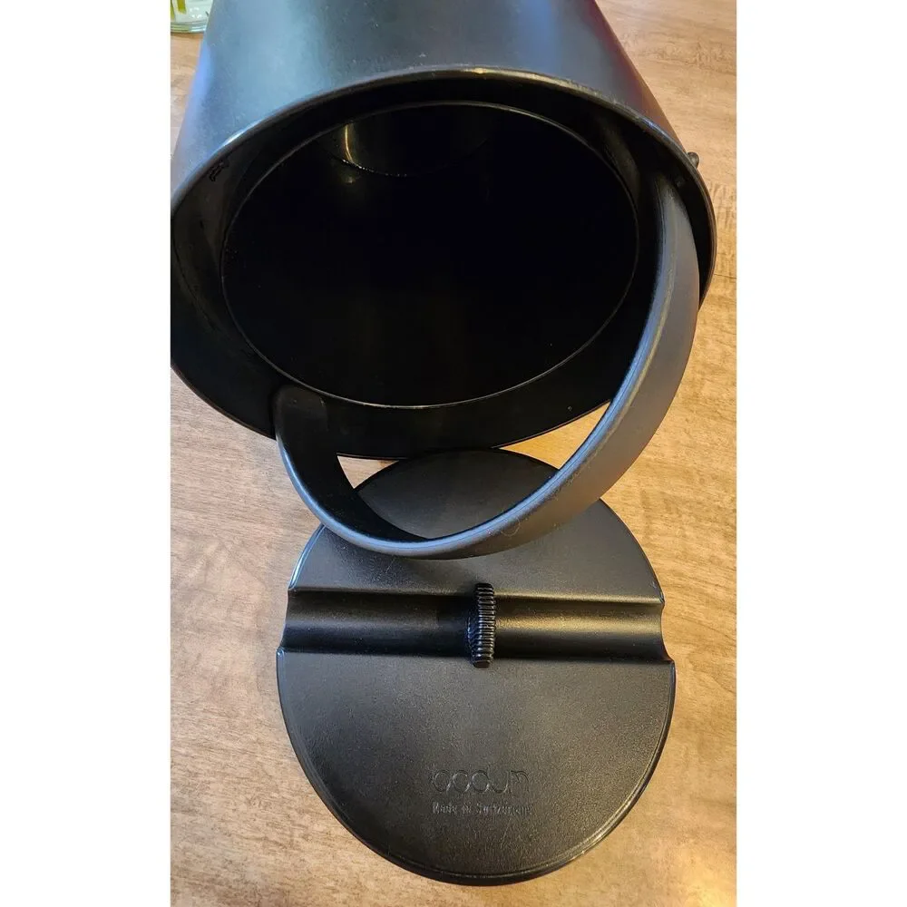Vintage 1980s Bodum Oktett Ice Bucket Carsten Jørgensen Swiss Made Black